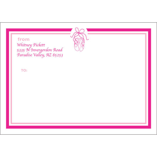Toe Shoe Large Mailing Labels